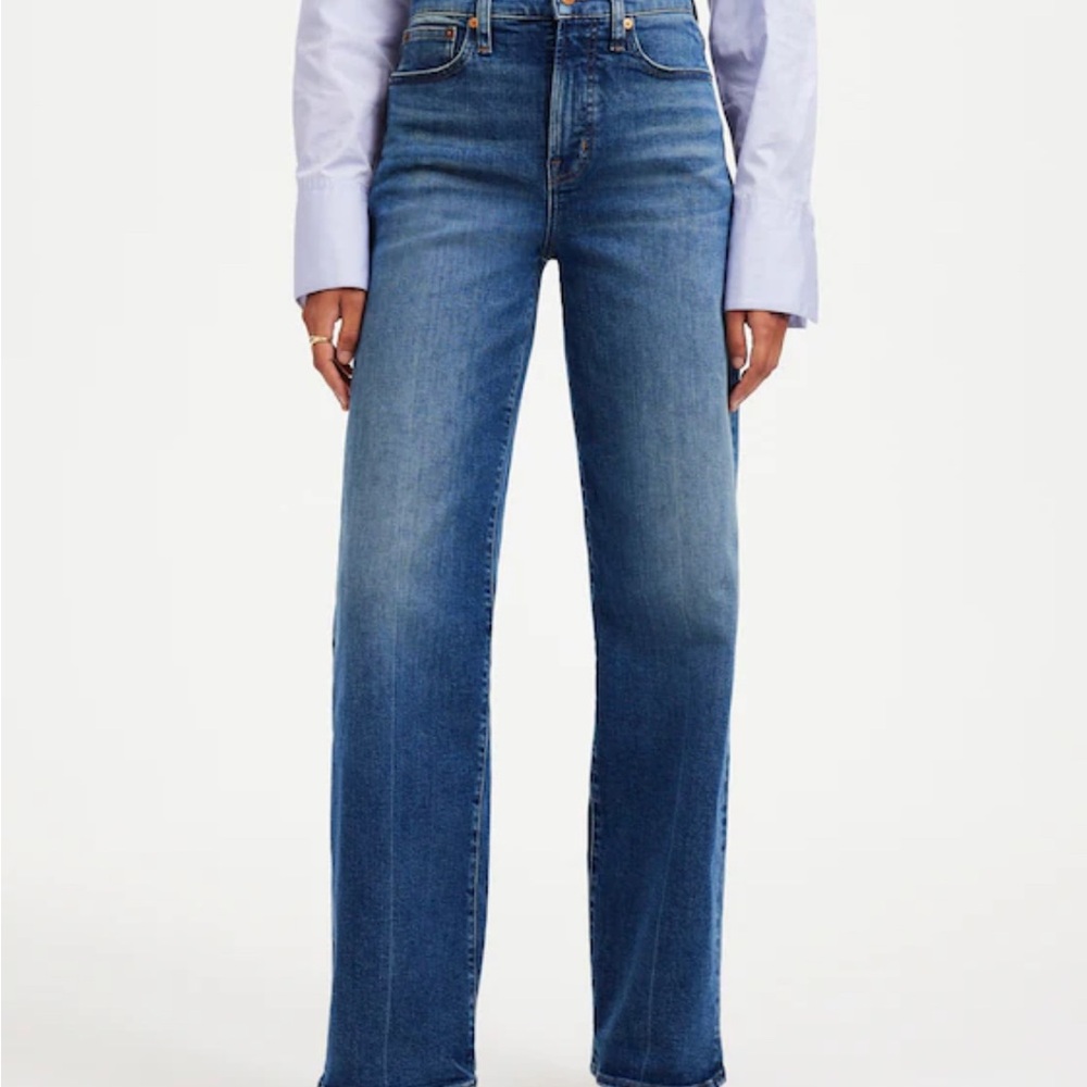 Madewell The Perfect Vintage Wide Leg Jean in Lavaca Wash